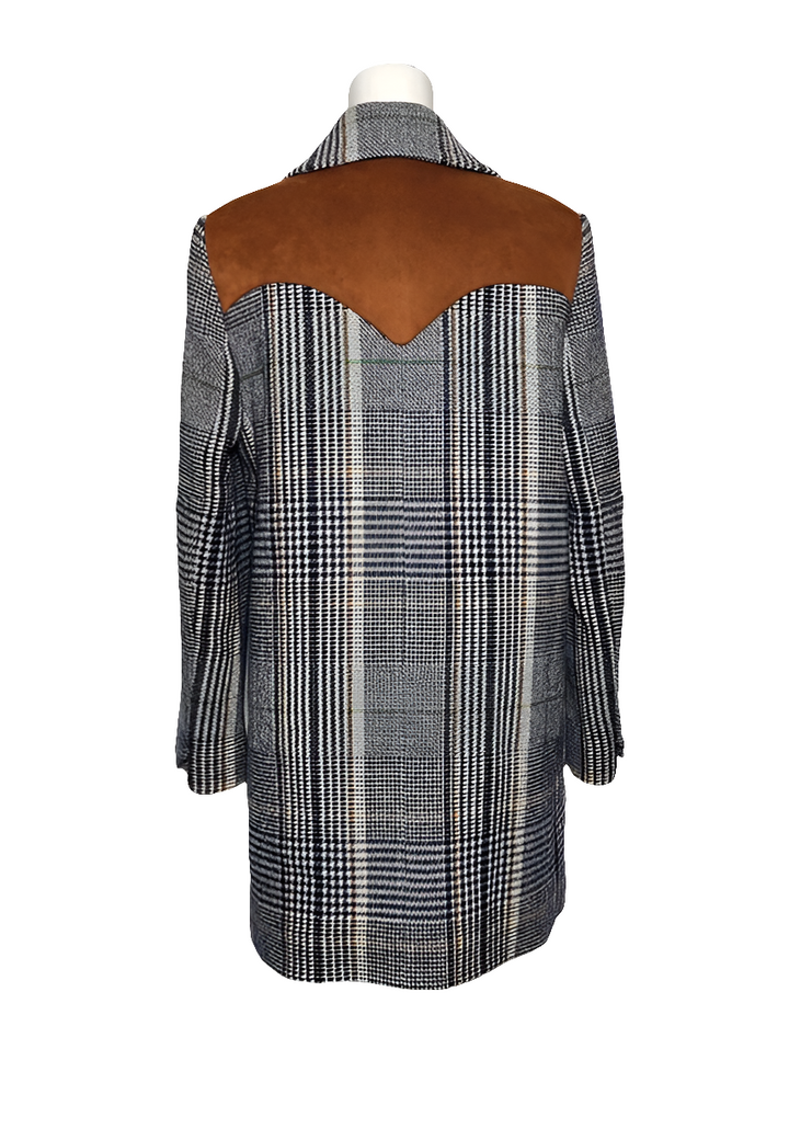 Zadig & Voltaire Abrigo Motty Carreaux Lana