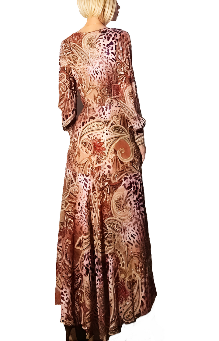 Guess Vestido Largo Animalier