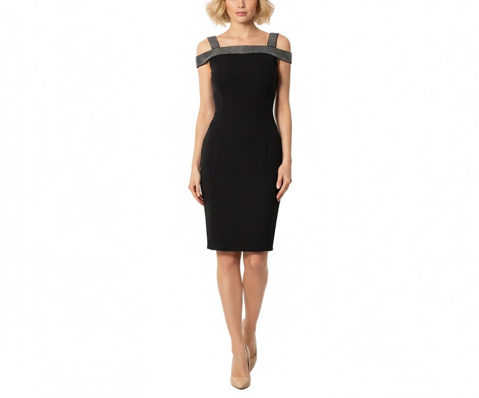 Mexton Vestido Detalles Plateados