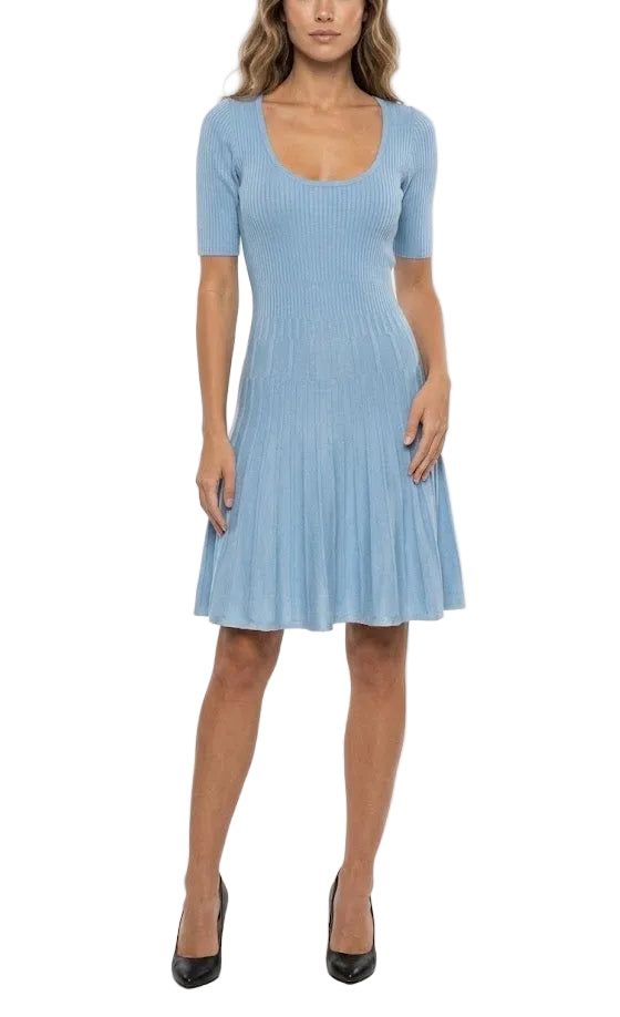 Guess Eco Vestido Azul Claro