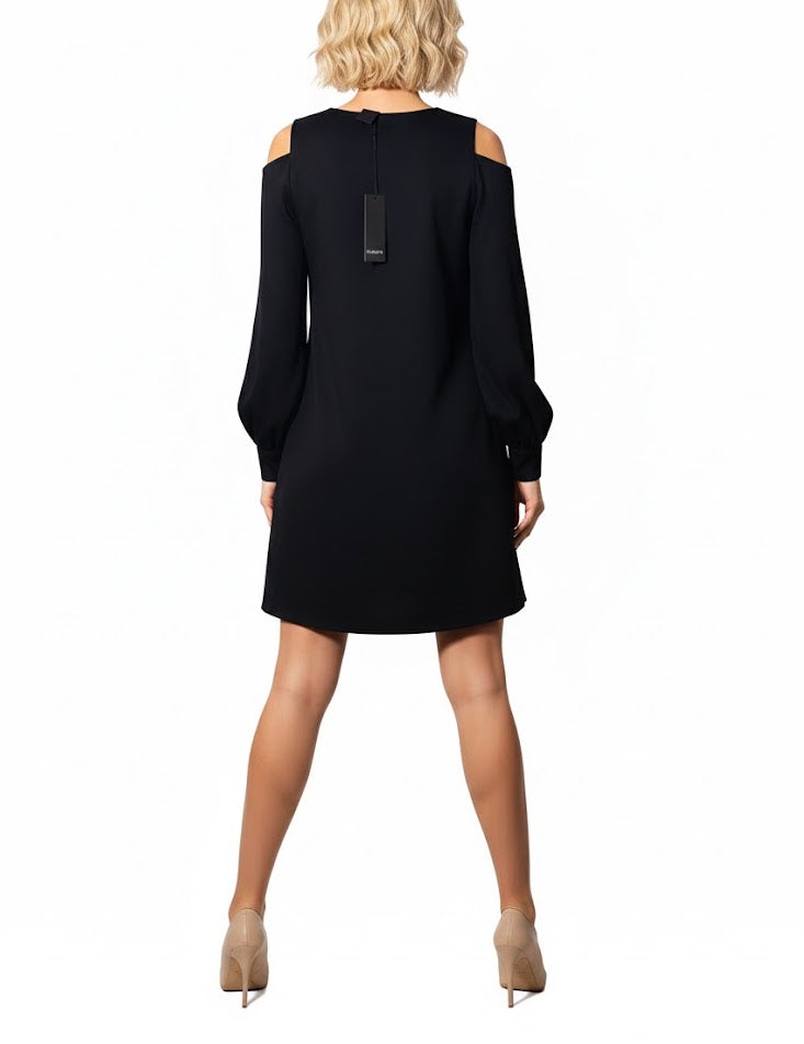 Vestido Negro Cut Out Pinko