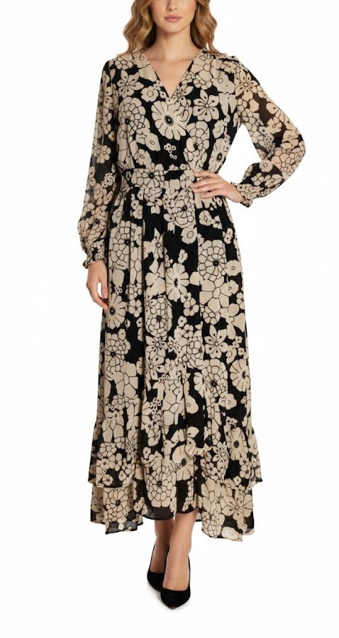 Naf Naf Vestido Largo Floral