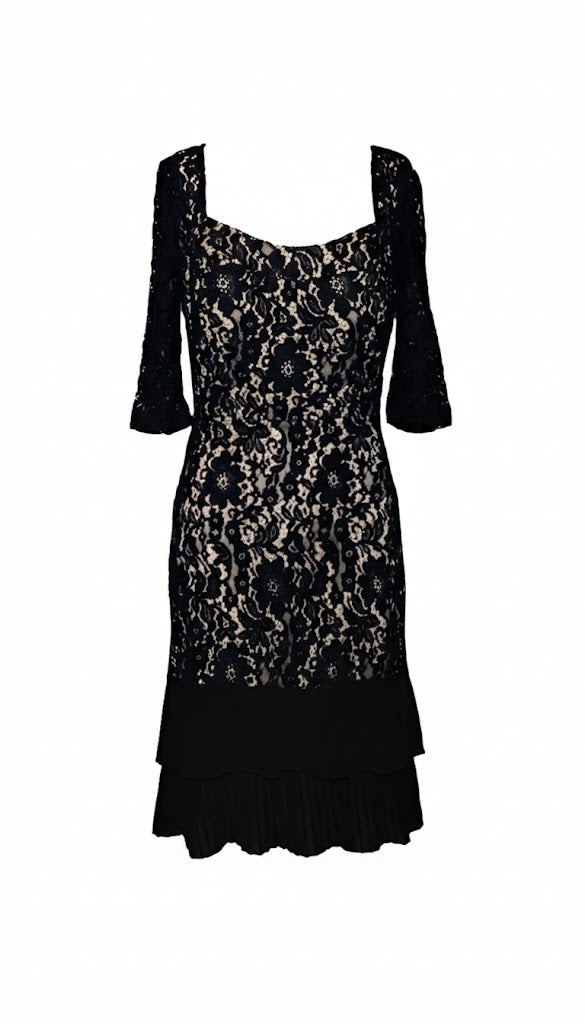 Renascimento Vestido Encaje Floral