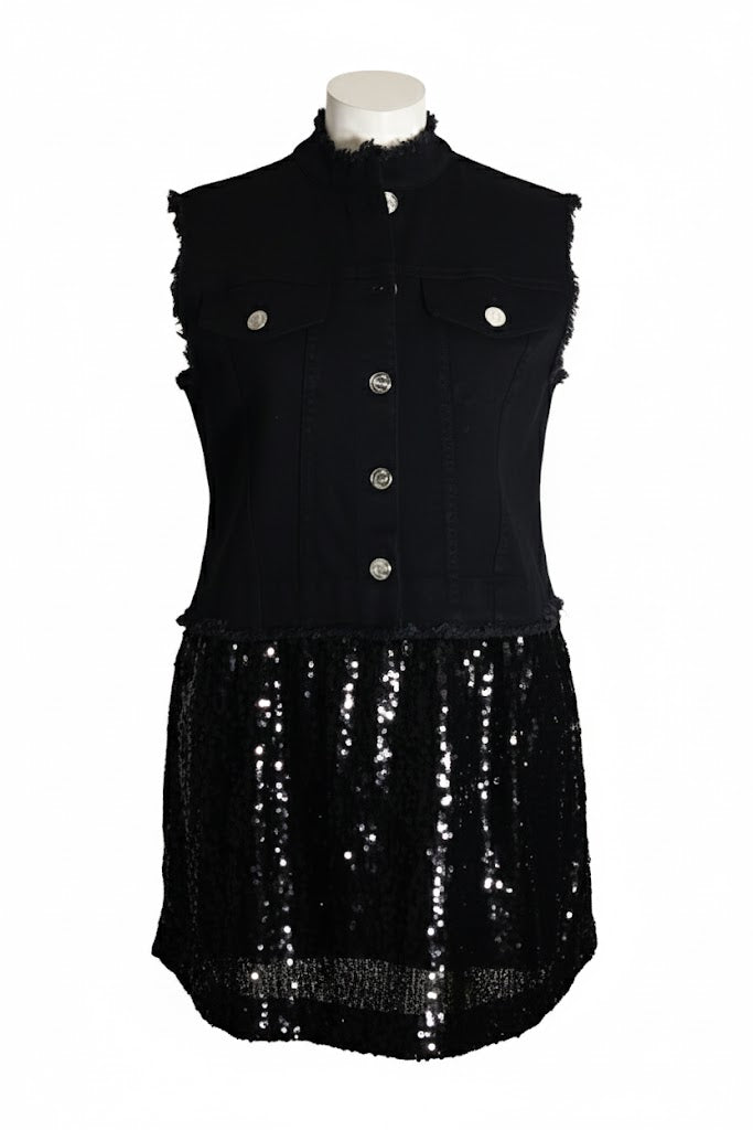Twin-Set Vestido Corto Combinado