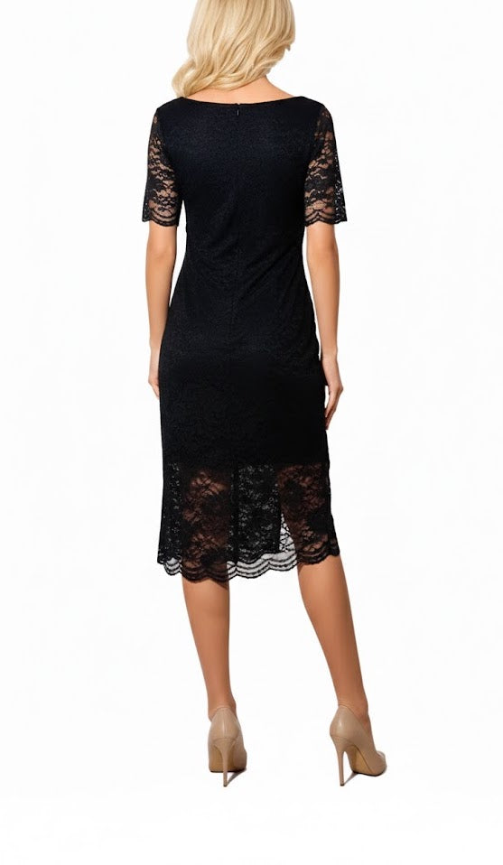 Melika M Vestido Encaje Negro