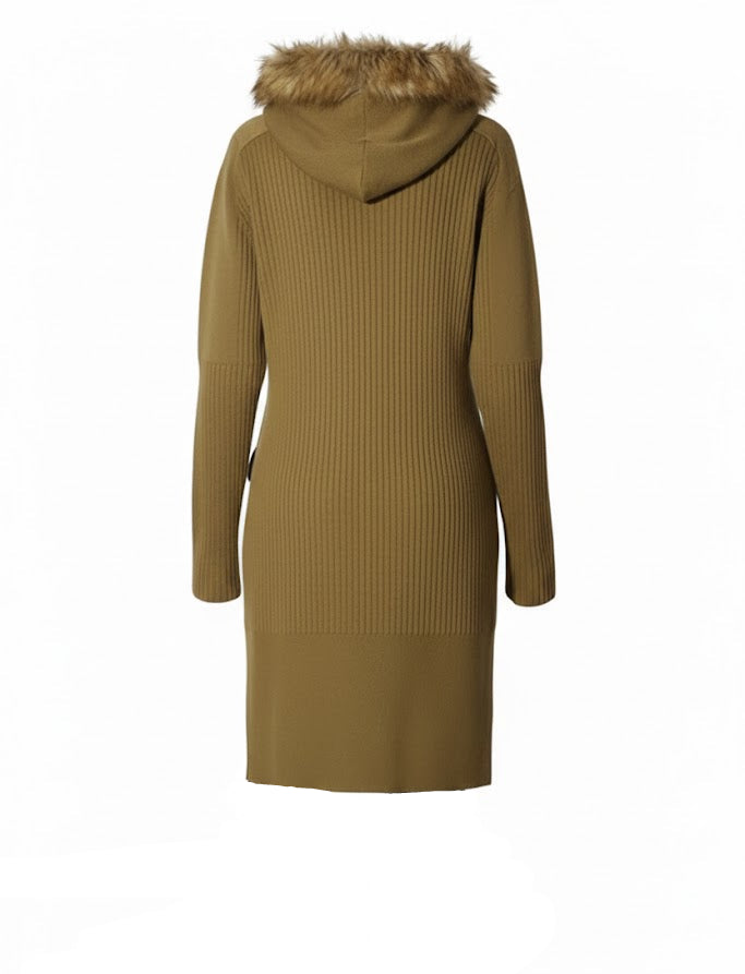 Fracomina Cardigan Militar Largo