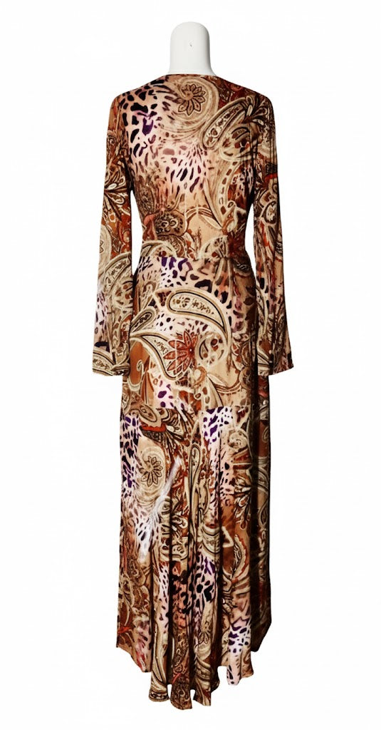 Guess Vestido Largo Animalier