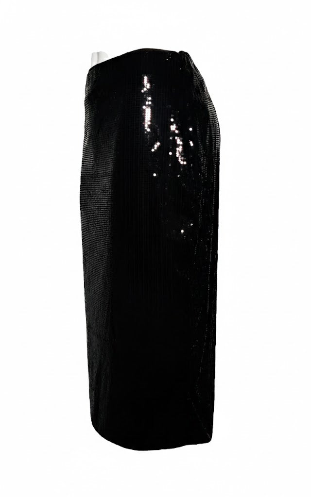 Guess Falda de Lentejuelas Negras