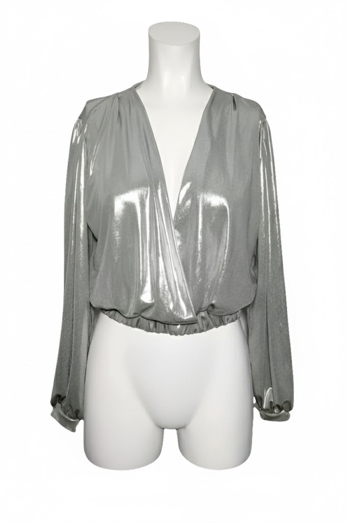 Miss Miss Blusa Metálica Drapeada