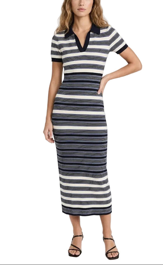 Claudie Pierlot Paris Vestido Polo a Rayas