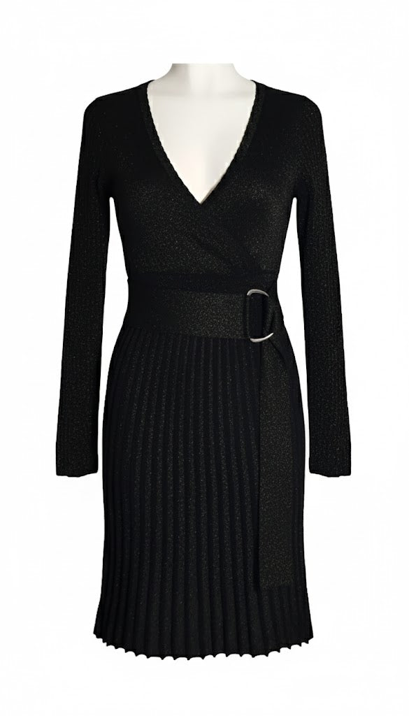 Pinko Vestido Bronce de Lurex