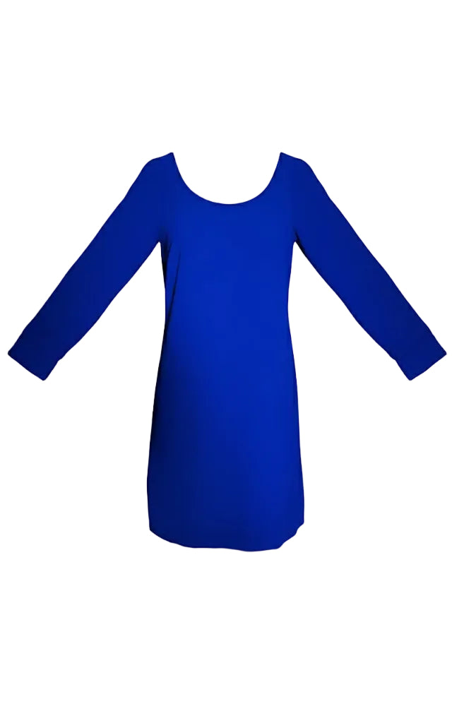 Vestido Corto con Lazo Coosy en Azul Eléctrico