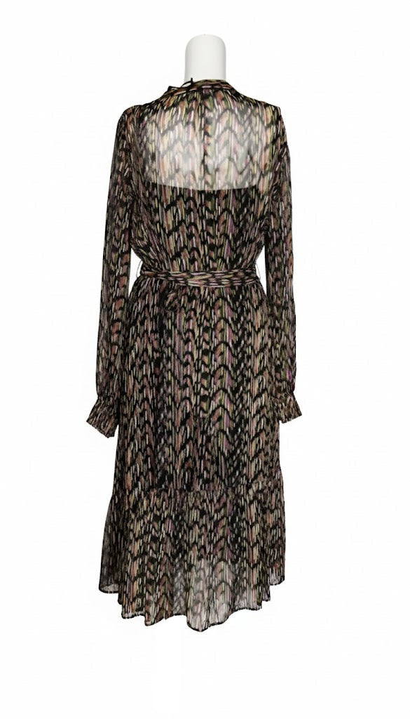 Xandres Vestido Fluido Multicolor