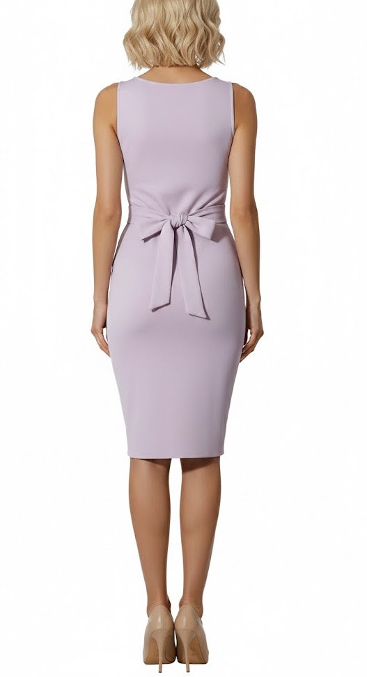 Guess Vestido Midi “Annie” Canalé Lila