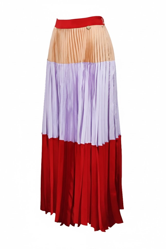 Twin Set Falda Plisada Multicolor