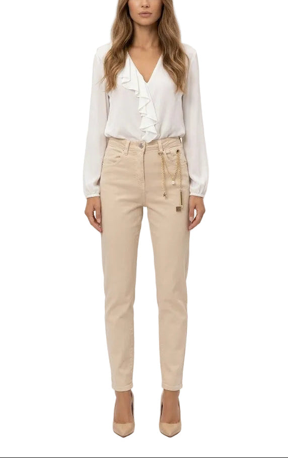 Gil Santucci Pantalon Denim Detalle Joya