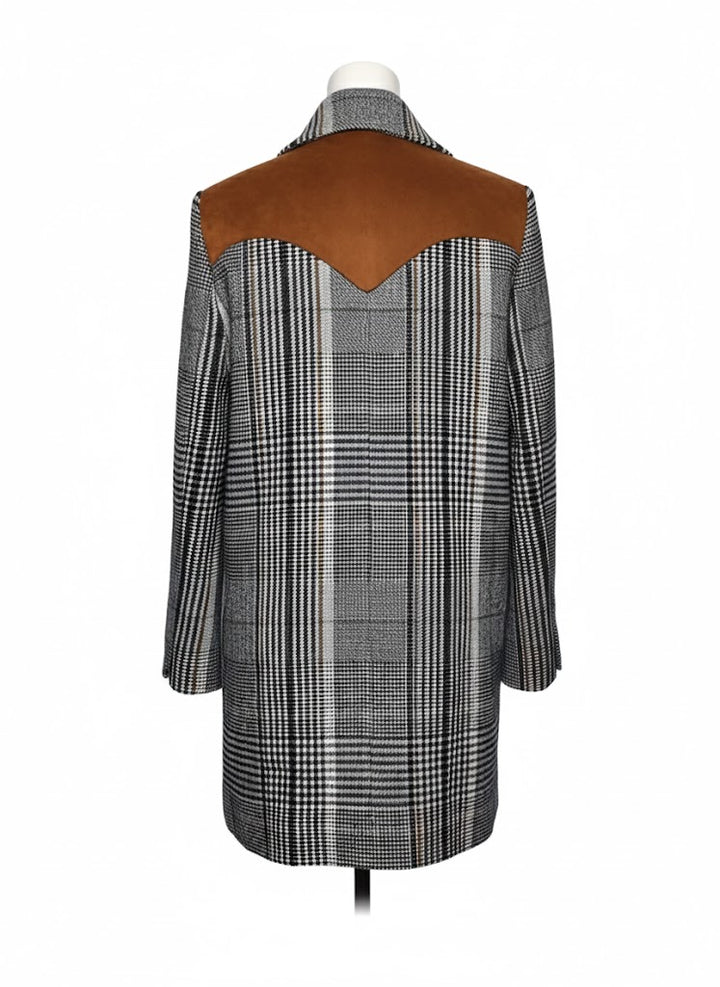Zadig & Voltaire Abrigo Motty Carreaux Lana