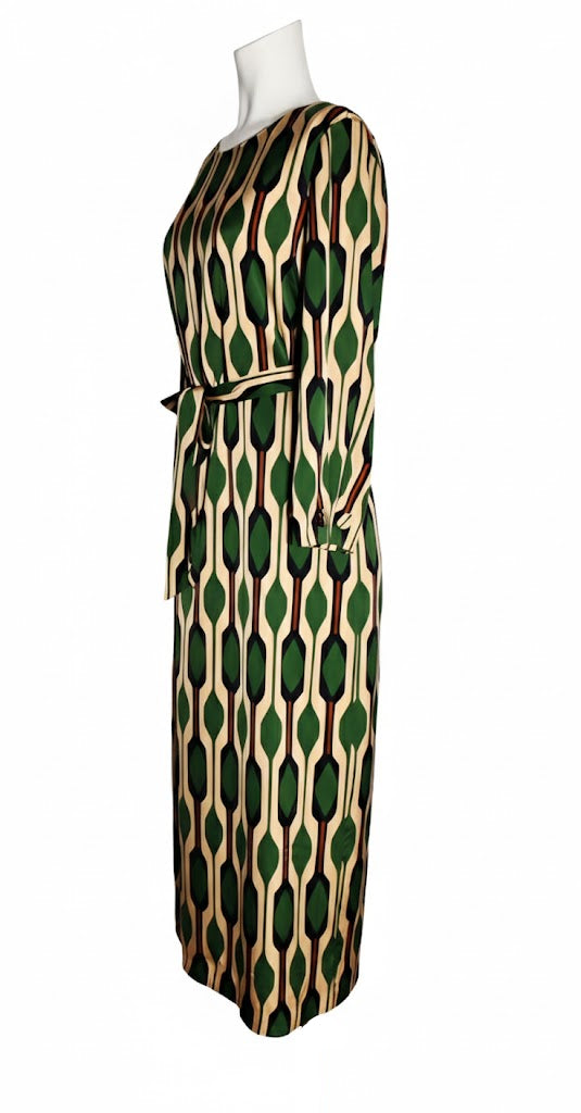 Xandres Vestido Midi Estampado