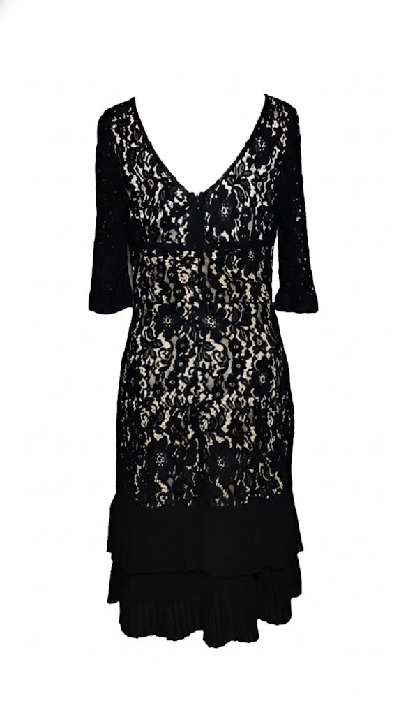 Renascimento Vestido Encaje Floral