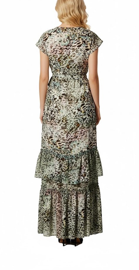 Liu Jo Vestido Largo Animal Print