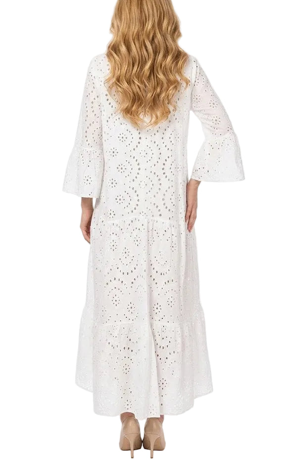 Classic Fashion Vestido Perforado