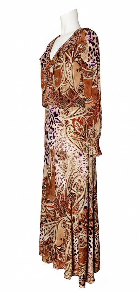 Guess Vestido Largo Animalier