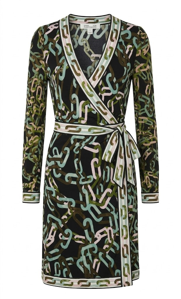 Diane von Furstenberg Vestido Cruzado Modern Chain