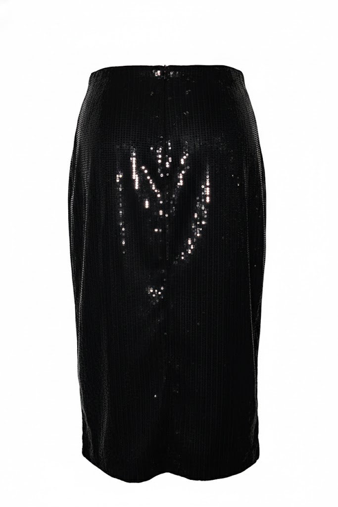 Guess Falda de Lentejuelas Negras