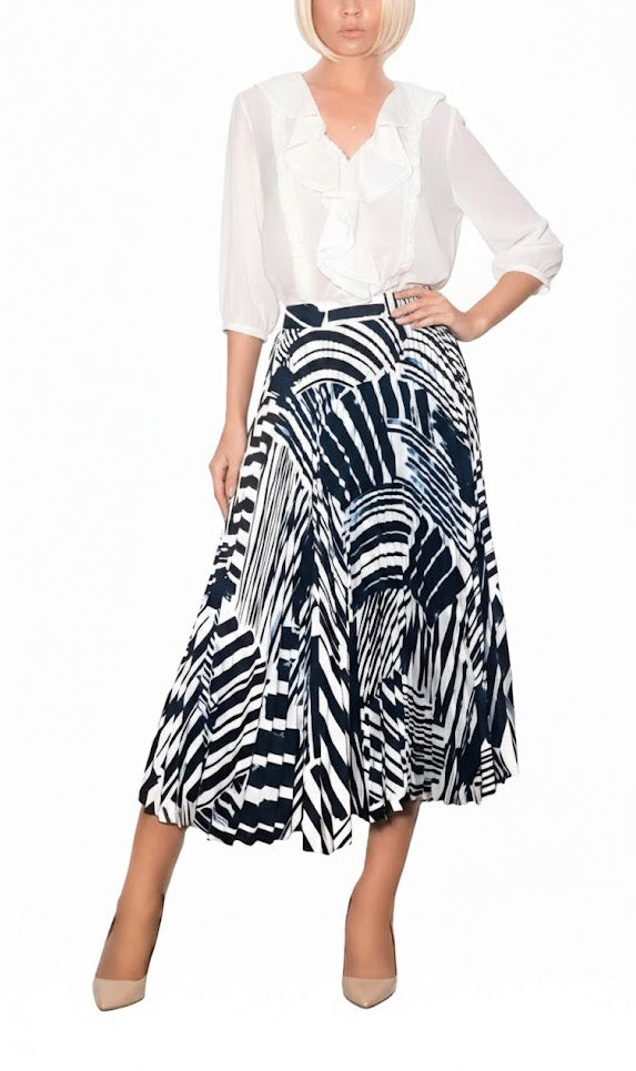 Twin Set Falda Midi Plisada
