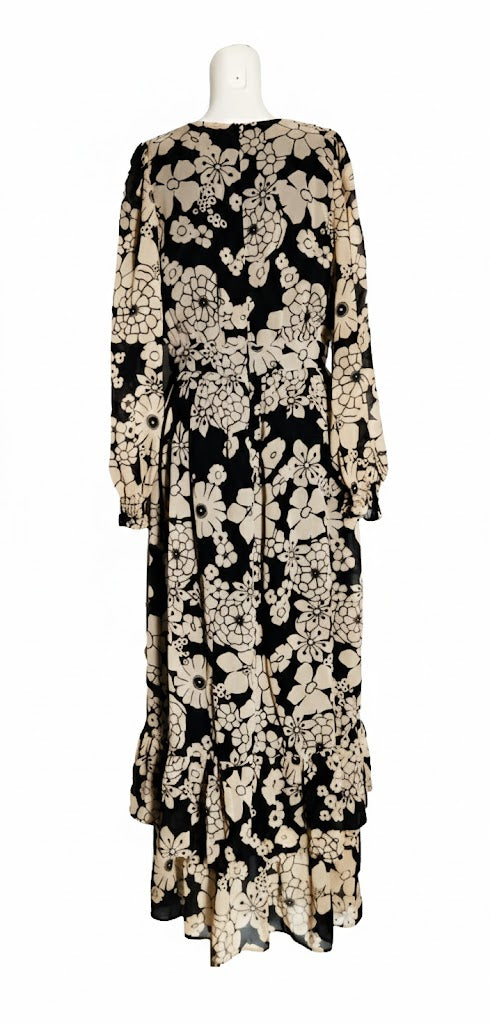 Naf Naf Vestido Largo Floral