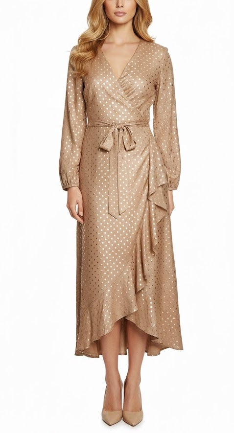 Guess Vestido Lunares Dorados