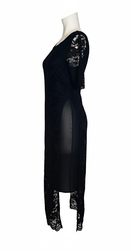 Melika M Vestido Encaje Negro