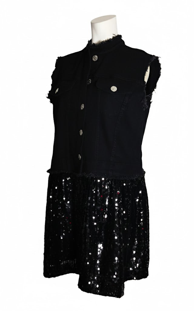 Twin-Set Vestido Corto Combinado