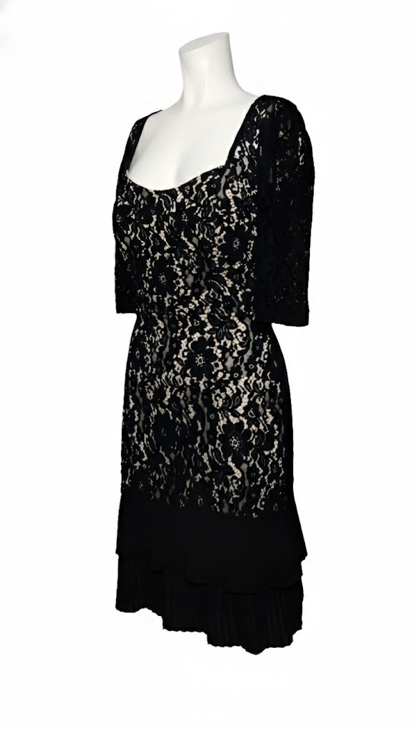 Renascimento Vestido Encaje Floral