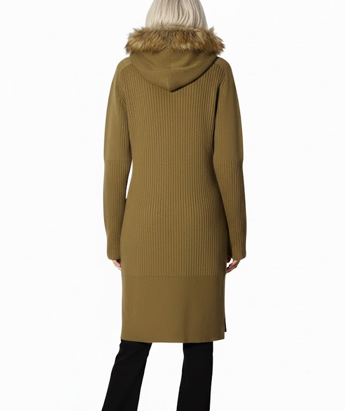 Fracomina Cardigan Militar Largo