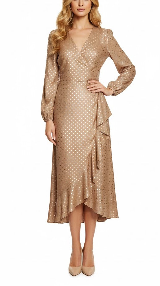 Guess Vestido Lunares Dorados