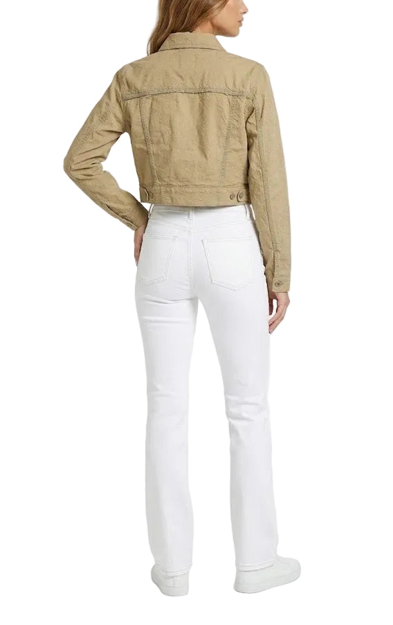 Guess Cazadora Vaquera Beige Fade-Out