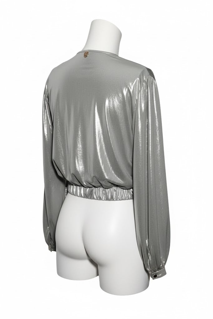 Miss Miss Blusa Metálica Drapeada