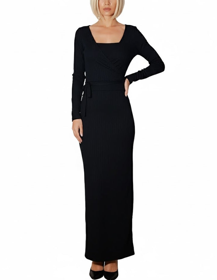 Guess Vestido Largo Acanalado