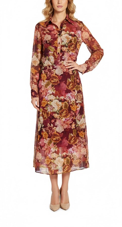 Guess Eco Vestido Lama Floral