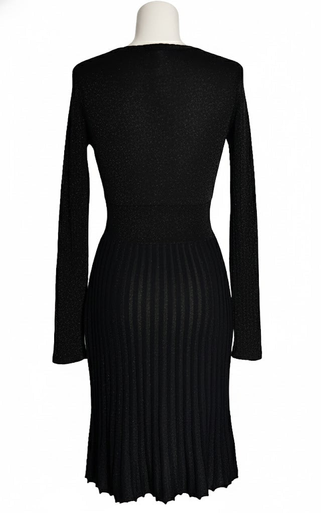 Pinko Vestido Bronce de Lurex