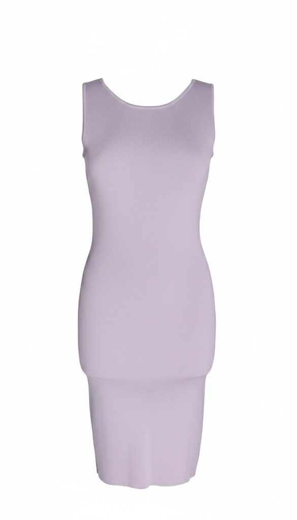 Guess Vestido Midi “Annie” Canalé Lila