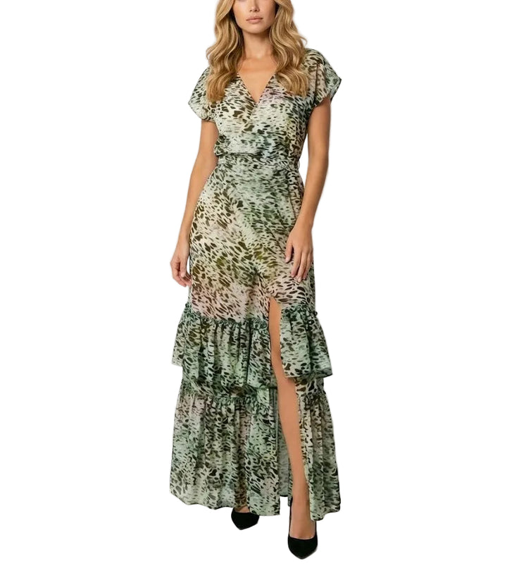 Liu Jo Vestido Largo Animal Print