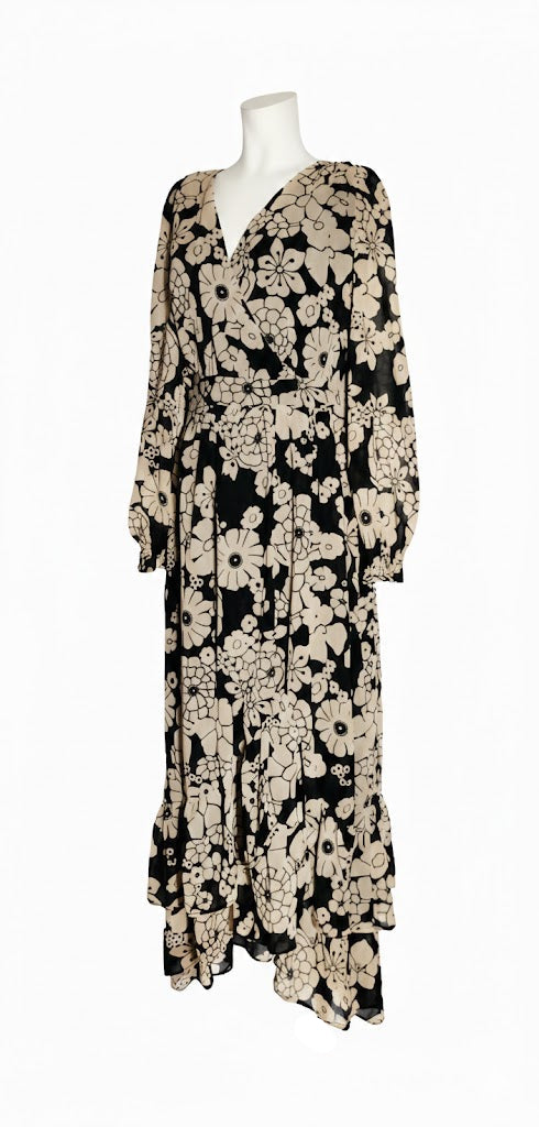 Naf Naf Vestido Largo Floral