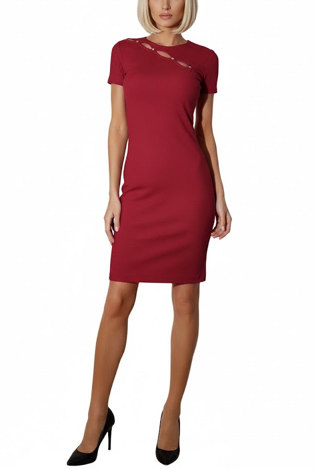Guess Guendalina Vestido Burdeos