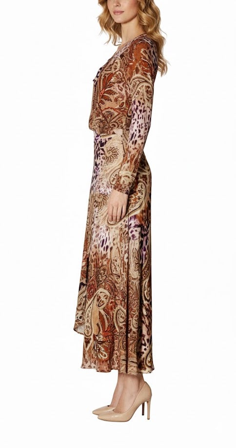 Guess Vestido Largo Animalier