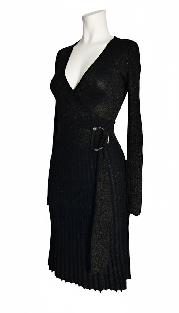 Pinko Vestido Bronce de Lurex