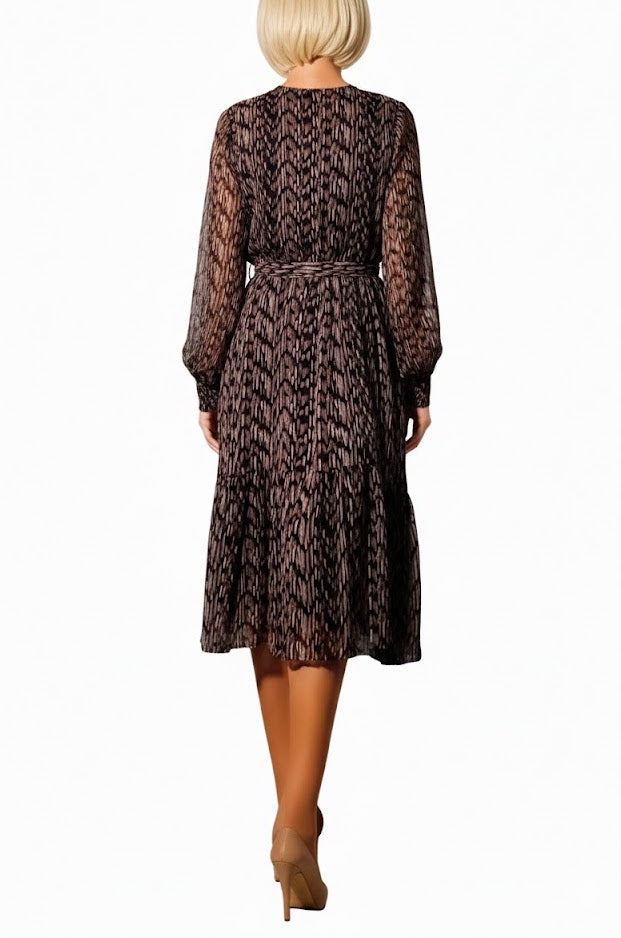Xandres Vestido Fluido Multicolor