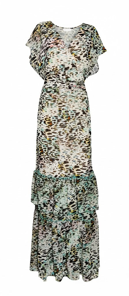 Liu Jo Vestido Largo Animal Print