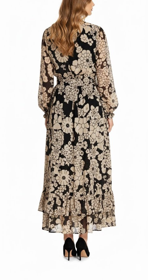 Naf Naf Vestido Largo Floral